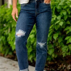 Judy Blue Dark Slim Fit Mid Rise Jeans